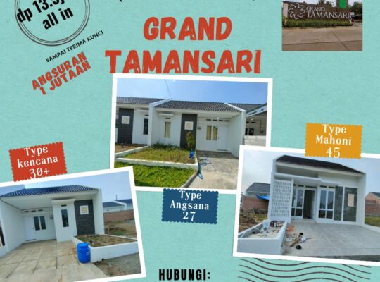 Rumah Subsidi DP Cuma 13 Jutaan Sudah All in dan Serah Kunci - Type Angsana Grand Tamansari Kaliwungu