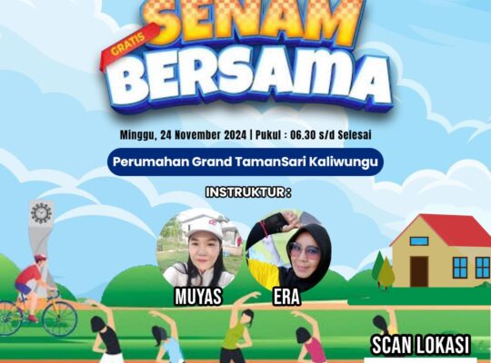 Senam Bersama di Grand Tamansari Kaliwungu, GRATIS!