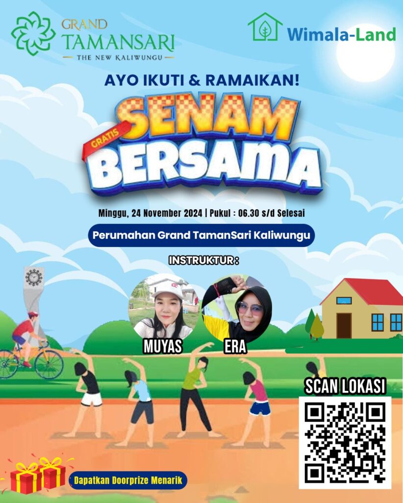 Senam Bersama di Grand Tamansari Kaliwungu, GRATIS!