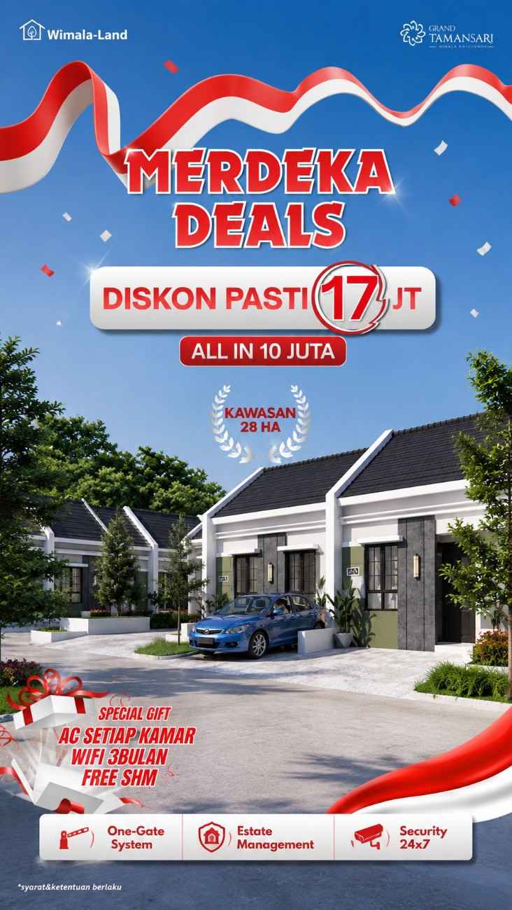 promo rumah murah grand tamansari kaliwungu, merdeka deals wimala land, rumah all in 10 juta kendal, tipe ebony 36/60, perumahan bebas banjir kaliwungu, kpr rumah murah kendal, rumah free shm, beli rumah gratis ac, kawasan industri kendal properti